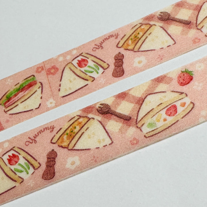 PICNIC STUFFED SANDWICHES FOOD Saien Masking Washi Tape - 1 Roll - 15mm x 7m (23 Feet)
