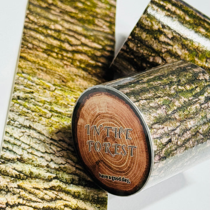 LARGE OAK TREE Stump Woodgrain Washi Tape ~ 1 Roll ~ 40mm x 2m (7 Feet)