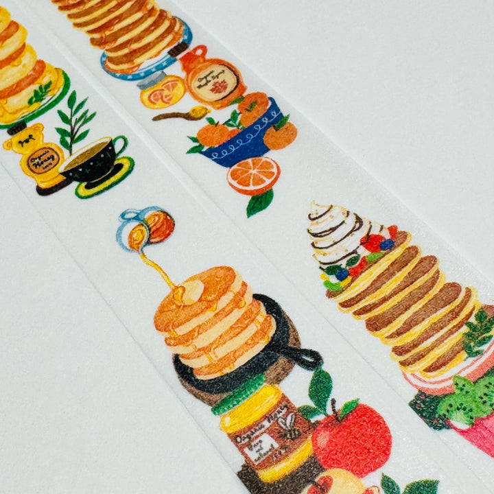 PANCAKES A MILE HIGH World Craft Washi Tape ~ 1 Roll ~ 15mm x 7m (23 Feet)