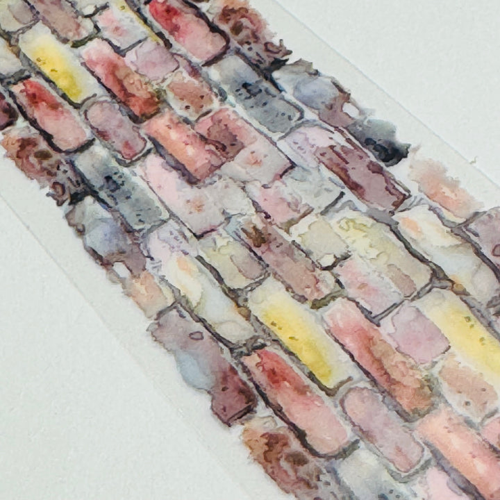 MOTTLED CRACKED WALL PET Washi Tape ~ 1 Roll ~ 40mm x 2m (7 Feet)