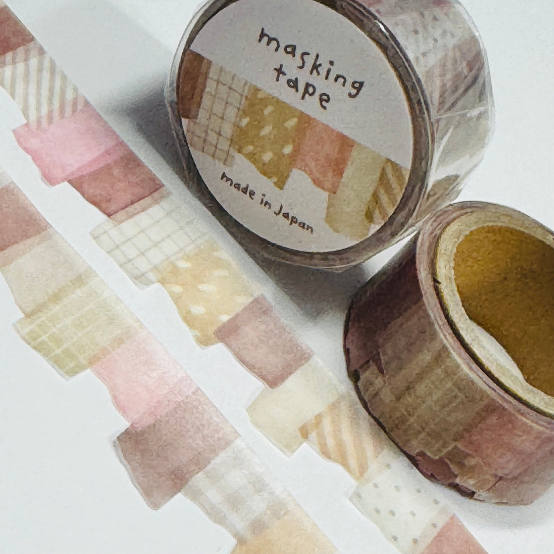 TORN WASHI STRIPS Neutral Colors Washi Tape Designed By Mind Wave ~ 1 Roll ~ 18mm x 5m (16 Feet)