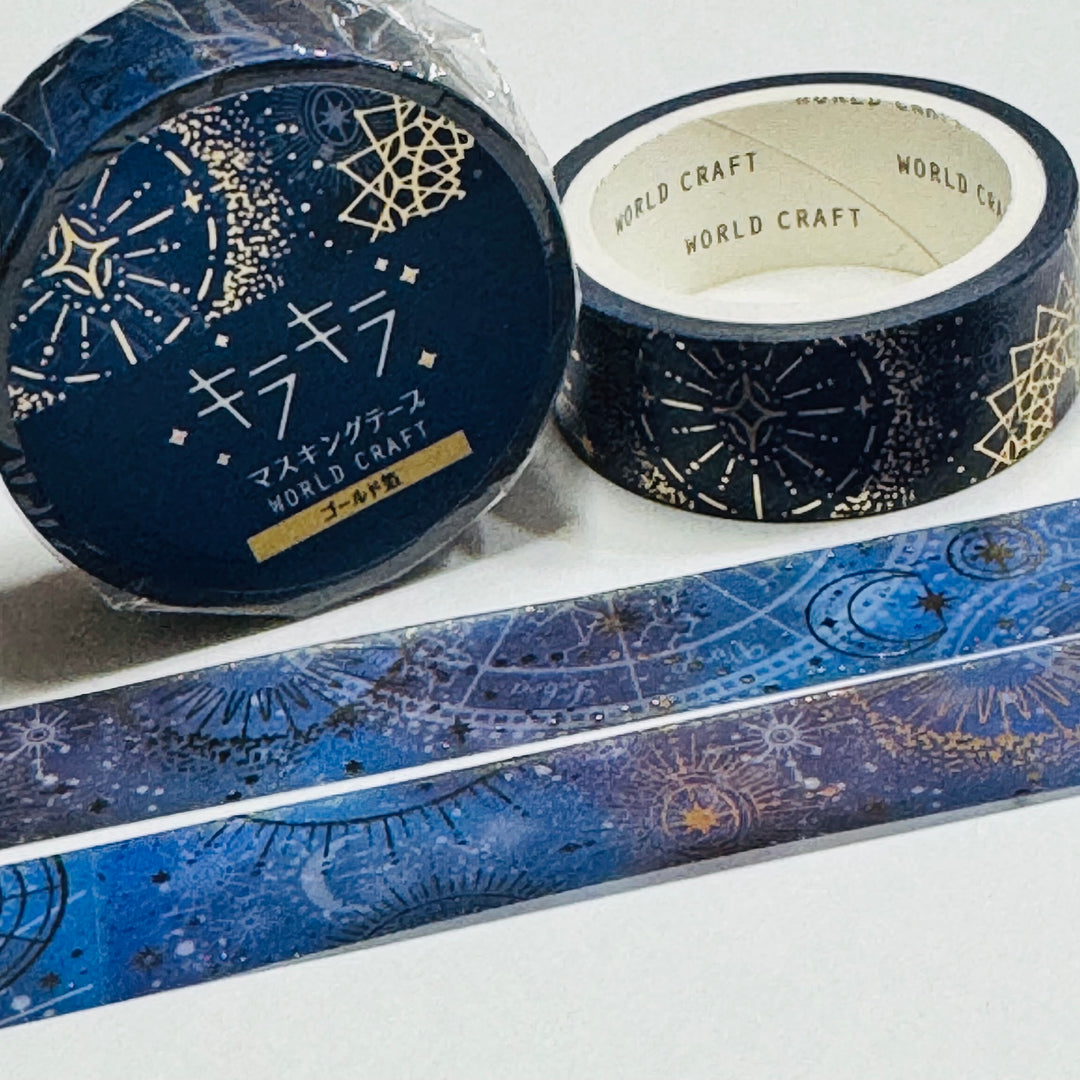 CELESTIAL BODIES ASTROLOGY World Craft Washi Tape ~ 1 Roll ~ 15mm x 5m (16 Feet)