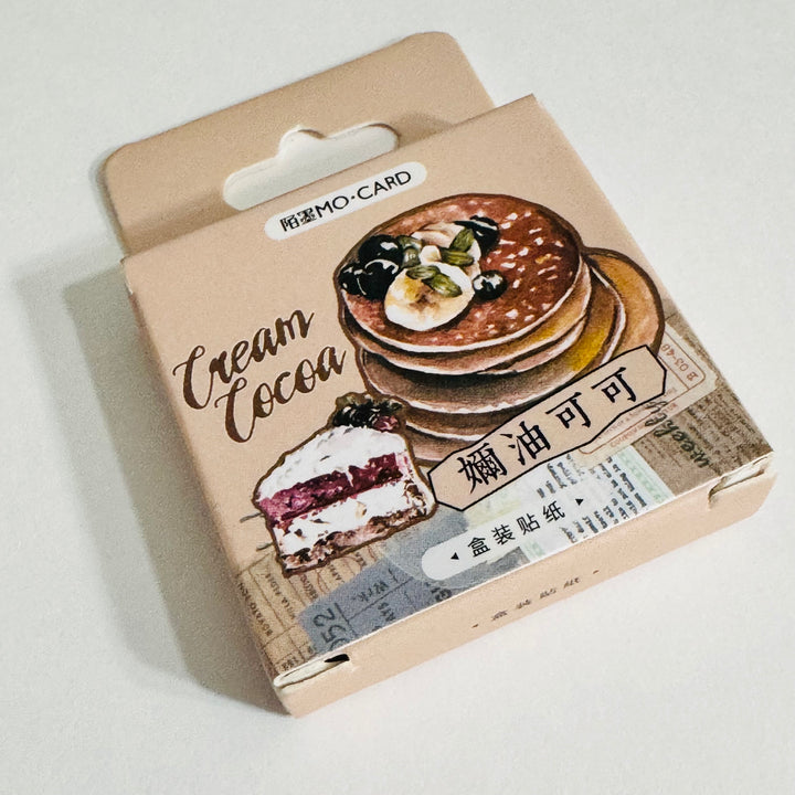 BREAKFAST PASTRIES & PANCAKES Peelable Stickers  ~ 46 Pieces ~ Each Sticker is Approximately 38mm