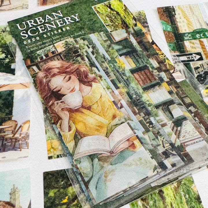 SUMMER LOVIN' GIRL In The City Ephemera Sticker Pack ~ 25 Pieces ~ 30mm x 95mm