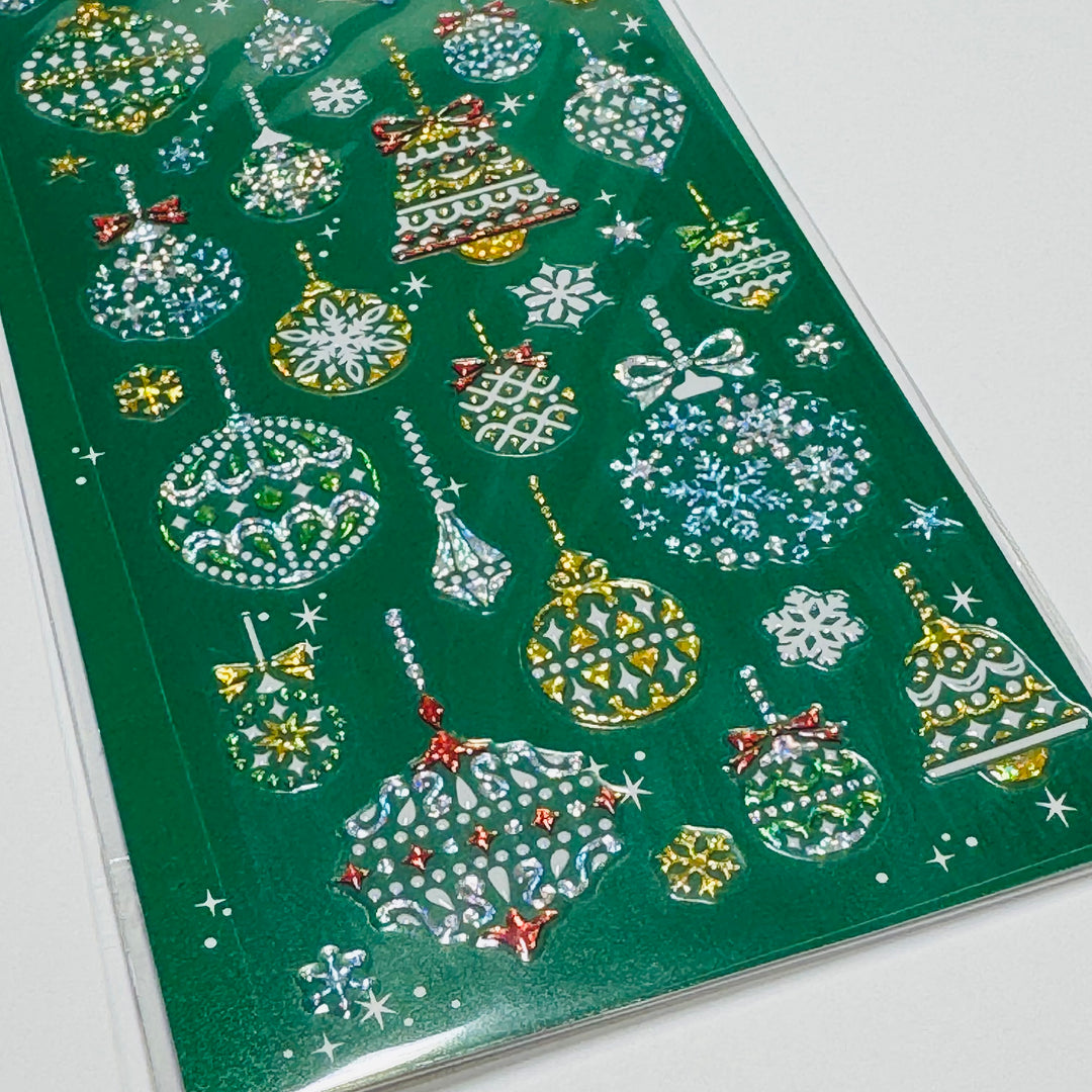 SPARKLING ORNAMENTS CHRISTMAS WINTER SELECTION Sticker Pack by Mind Wave