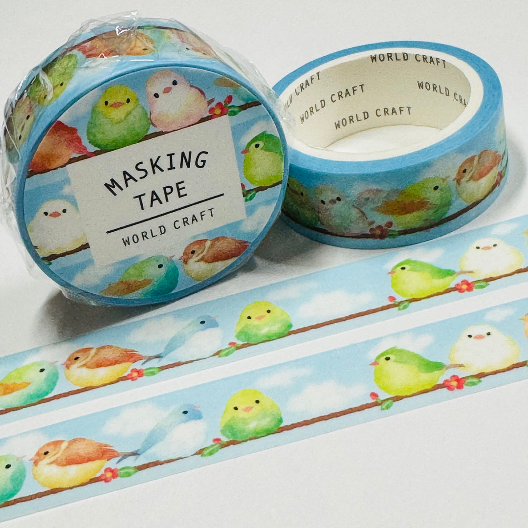 BIRDS Of A FEATHER World Craft Washi Tape ~ 1 Roll ~ 15mm x 7m (23 Feet)