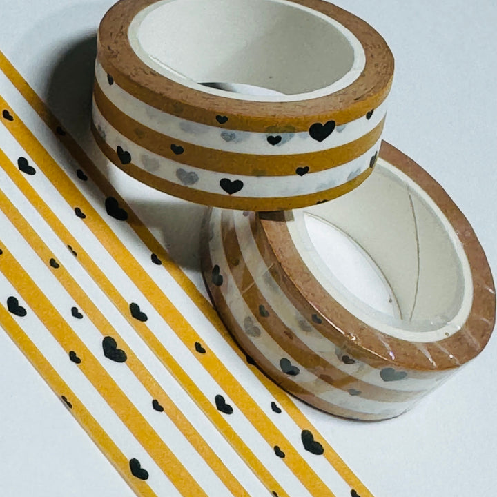 HONEY FROM THE HEART Washi Tape ~ 1 Roll ~ 15mm x 10m (33 Feet)