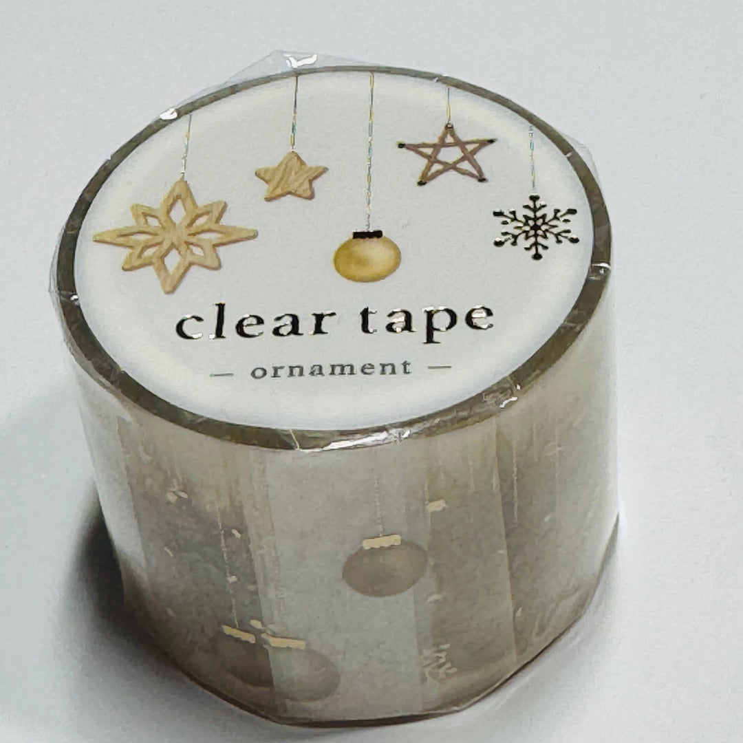 DANGLING CHRISTMAS ORNAMENTS Mind Wave PET Washi Tape ~ 1 Roll ~ 30mm x 3m (10 Feet)