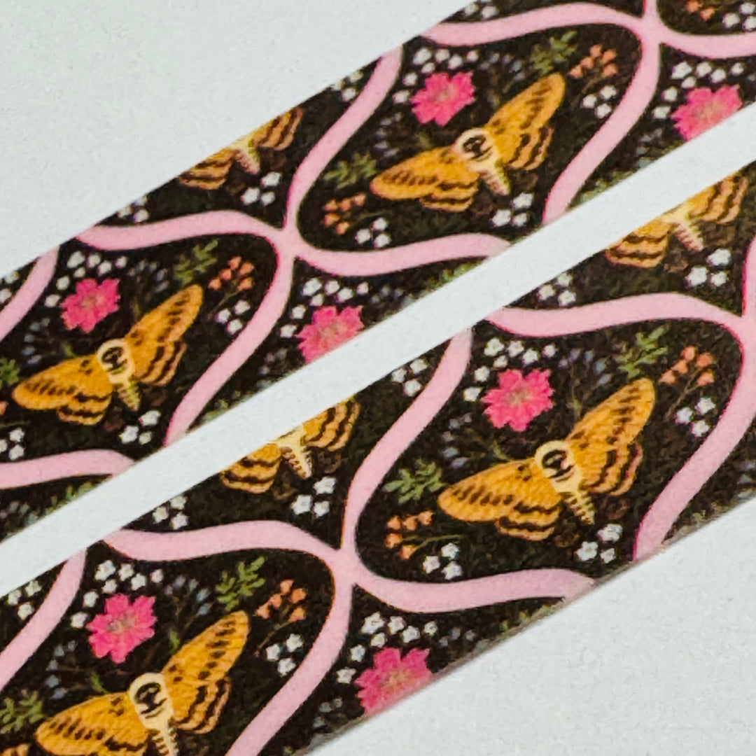 RETRO BOHEMIAN BUTTERFLY Fall Washi Tape ~ 1 Roll ~ 15mm x 10m (33 Feet)