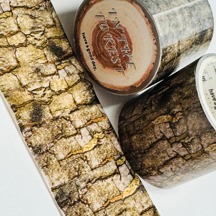 CHINESE TALLOW TREE Stump Woodgrain Washi Tape ~ 1 Roll ~ 40mm x 2m (7 Feet)