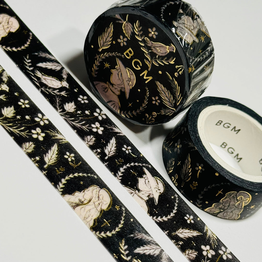 STORYBOOK FAIRY TALE In Gold Foil Washi Tape Designed By BGM ~ 1 Roll ~ 1mm x 5m (16 Feet) (Copy)