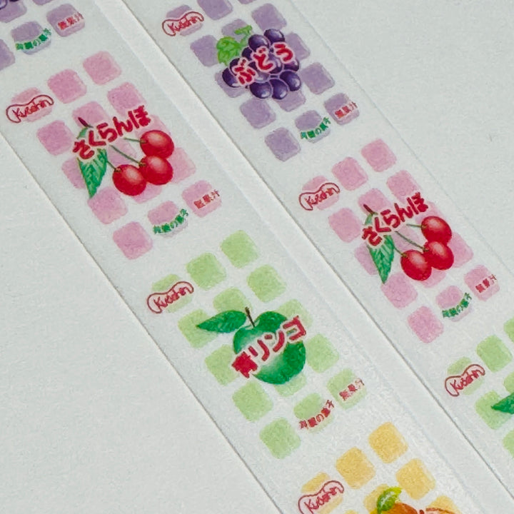 FRUIT MOCHI SAKURANBO DAGASHI - Penny Candy - MT Washi Tape - 1 Roll - 18mm x 3m (10 Feet)