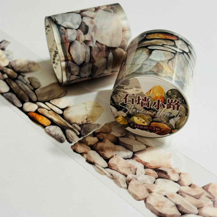 STONE MASONRY WALL PET Washi Tape ~ 1 Roll ~ 40mm x 2m (7 Feet)