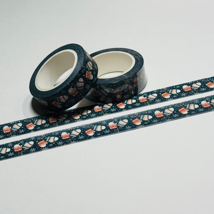 KNIT ARCTIC MITTENS WINTER Washi Tape ~ 1 Roll ~ 15mm x 10m (33 Feet)