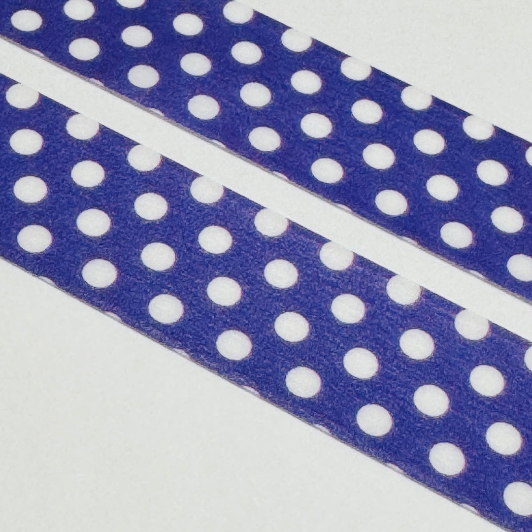 DEEP PURPLE POLKA Dots Mt Washi Tape ~ 1 Roll ~ 15mm x 7m (23 Feet)