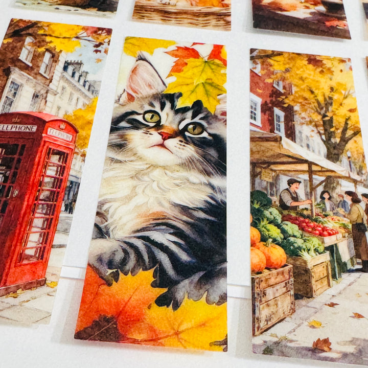 AUTUMN PLAY GIRL In The City Ephemera Sticker Pack ~ 25 Pieces ~ 30mm x 95mm