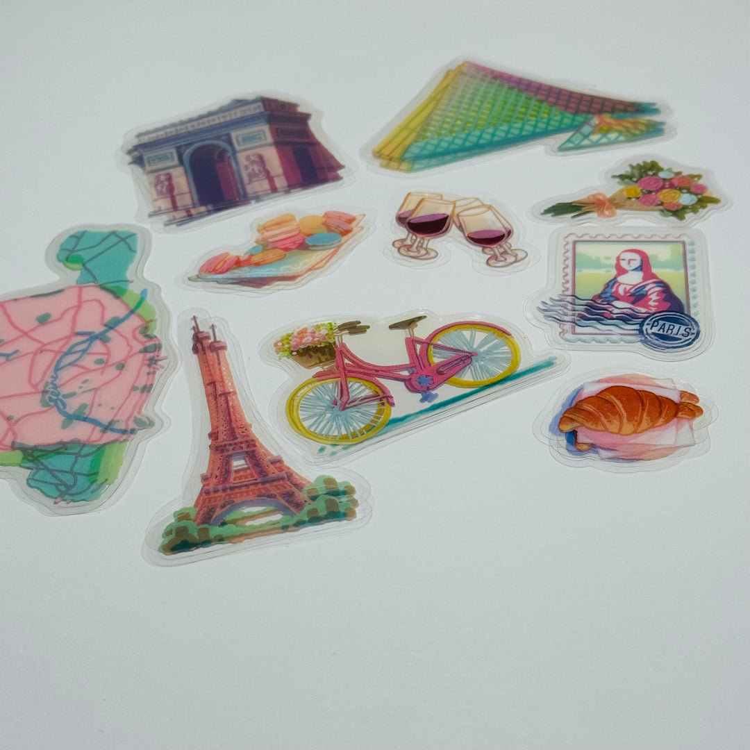 PARIS GUIDE BGM Sticker Pack ~ 30 Stickers