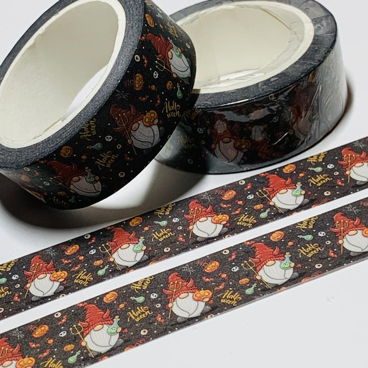 ORNERY HALLOWEEN GNOMES Washi Tape ~ 1 Roll ~ 15mm x 10m (33 Feet)