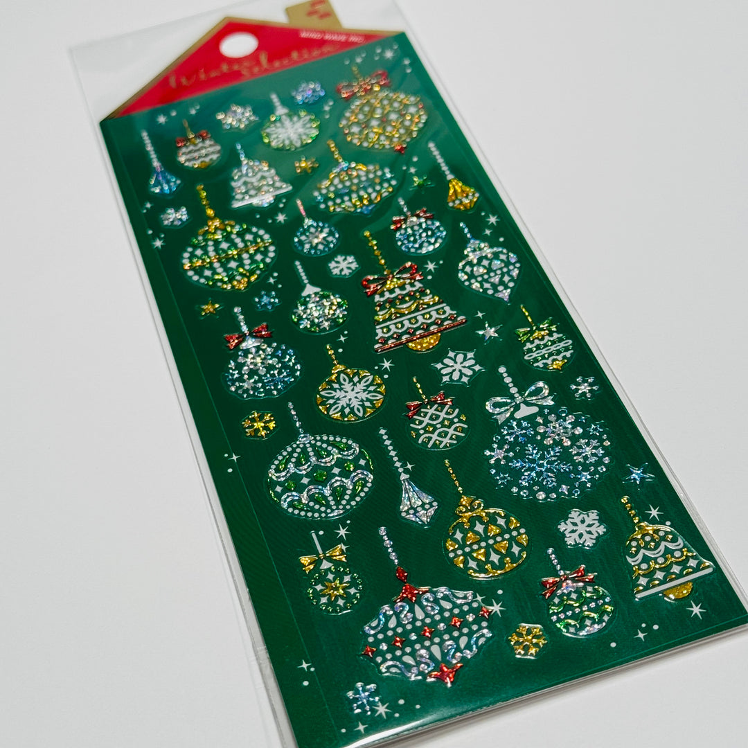 SPARKLING ORNAMENTS CHRISTMAS WINTER SELECTION Sticker Pack by Mind Wave