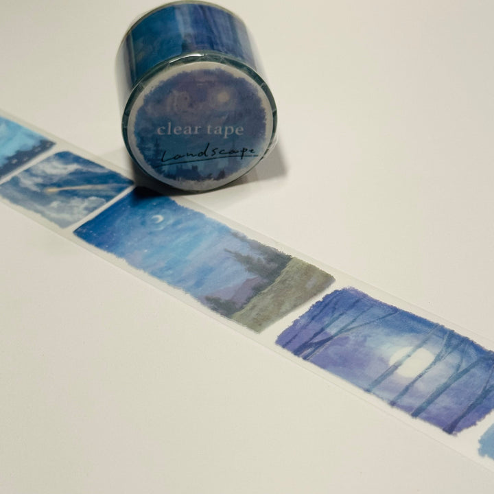 SETTING THE SCENE MORNING, NOON & NIGHT Mind Wave PET Washi Tape ~ 1 Roll ~ 30mm x 3m (10 Feet)