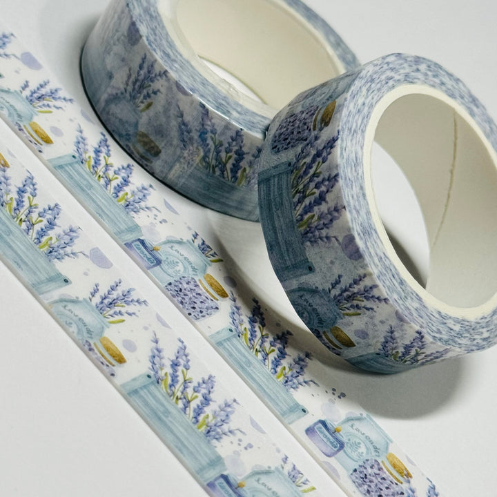 COLLECTIONS OF HARVESTED LAVENDER BUNCHES Floral Washi Tape ~ 1 Roll ~ 15mm x 10m (33 Feet)