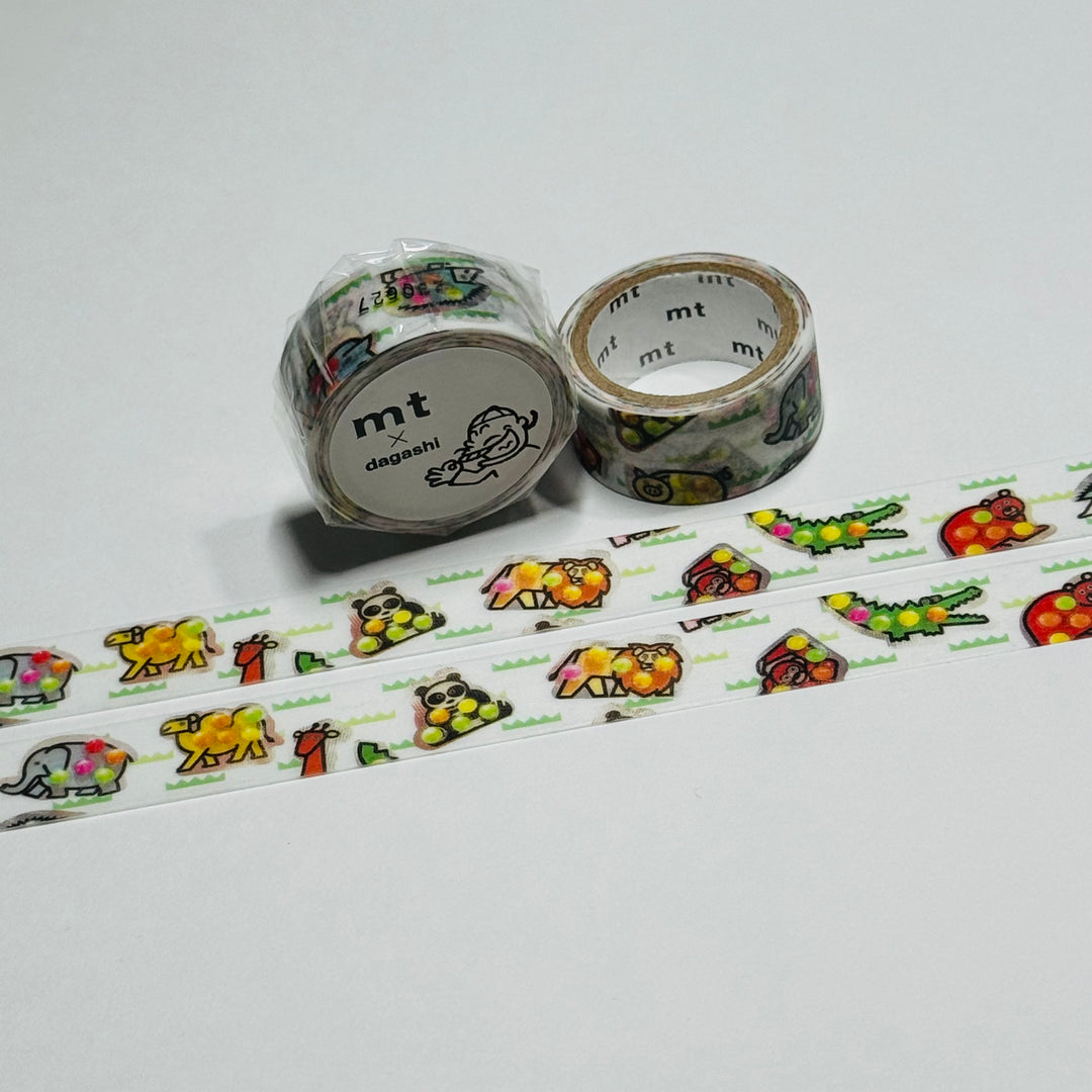 ANIMAL LAND CHOCO DAGASHI - Penny Candy - MT Washi Tape - 1 Roll - 15mm x 3m (10 Feet)