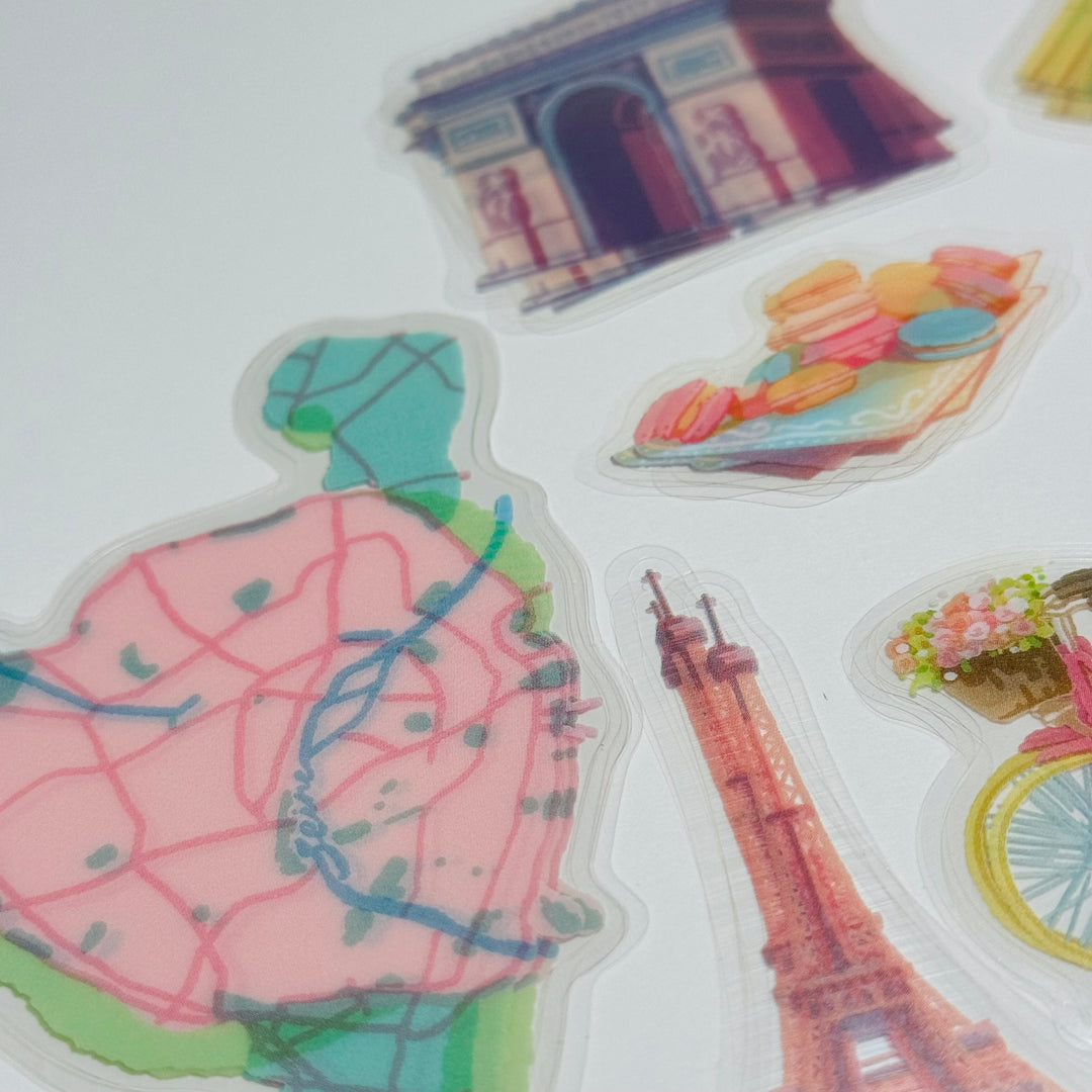 PARIS GUIDE BGM Sticker Pack ~ 30 Stickers