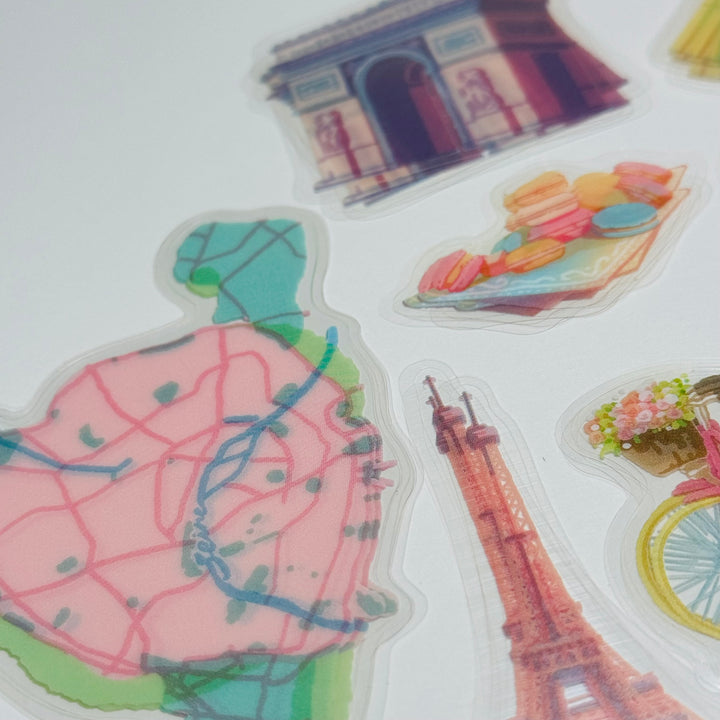 PARIS GUIDE BGM Sticker Pack ~ 30 Stickers