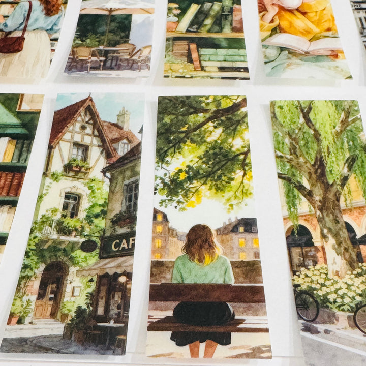 SUMMER LOVIN' GIRL In The City Ephemera Sticker Pack ~ 25 Pieces ~ 30mm x 95mm