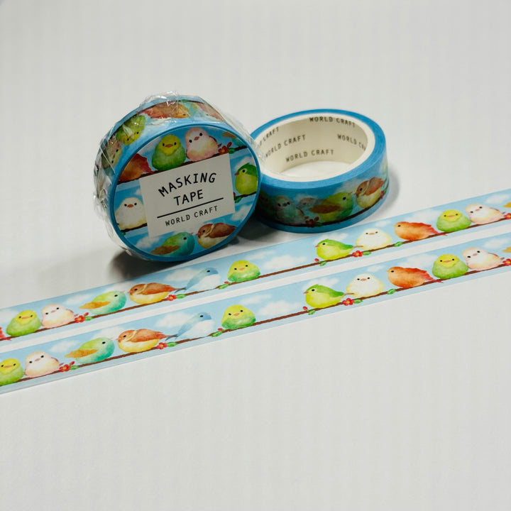 BIRDS Of A FEATHER World Craft Washi Tape ~ 1 Roll ~ 15mm x 7m (23 Feet)