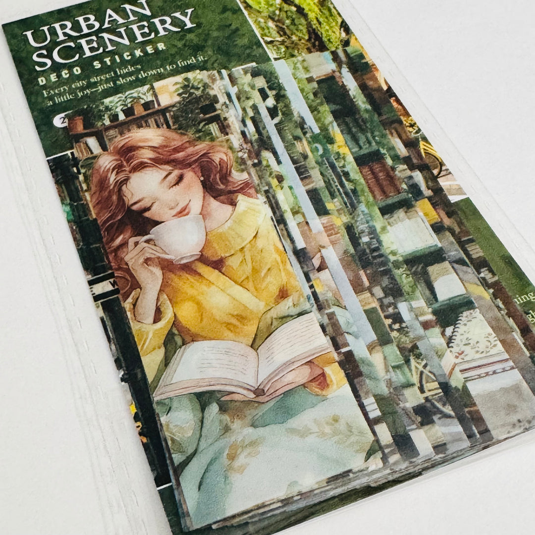 SUMMER LOVIN' GIRL In The City Ephemera Sticker Pack ~ 25 Pieces ~ 30mm x 95mm