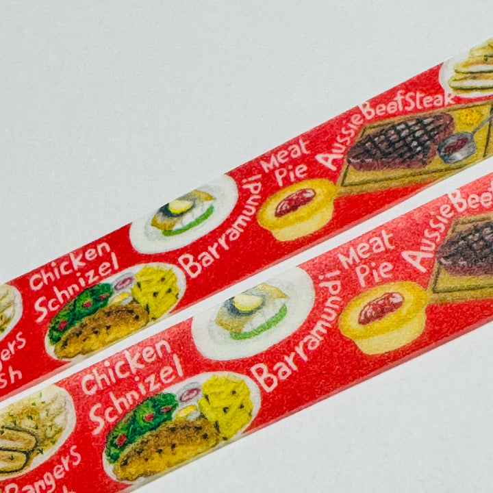 CLASSIC AUSTRALIAN FOOD Saien Masking Washi Tape - 1 Roll - 15mm x 7m (23 Feet)