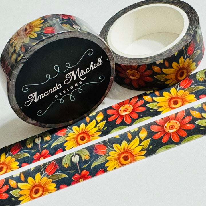 REMEMBERANCE HALLOWEEN FLOWER BED Amanda Mischell Washi Tape ~ 1 Roll ~ 15mm x 10m (33 Feet)