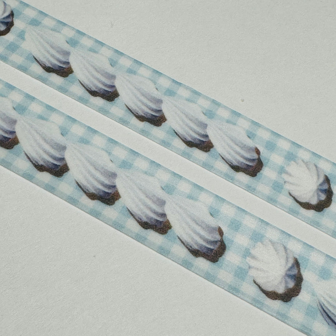 WHIPPED CREAM LINES DINER Mt Washi Tape - 1 Roll  - 15mm x 7m (23 Feet)