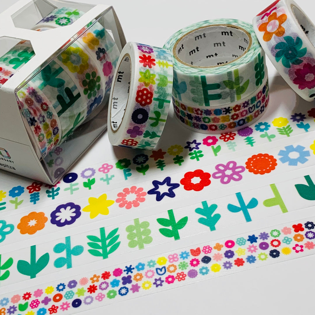 KAPITZA 100th ANNIVERSARY LTD Edition Box Artist Set MT Washi Tape - 4 Rolls - Each Roll 15mm x 7m (23 Feet)