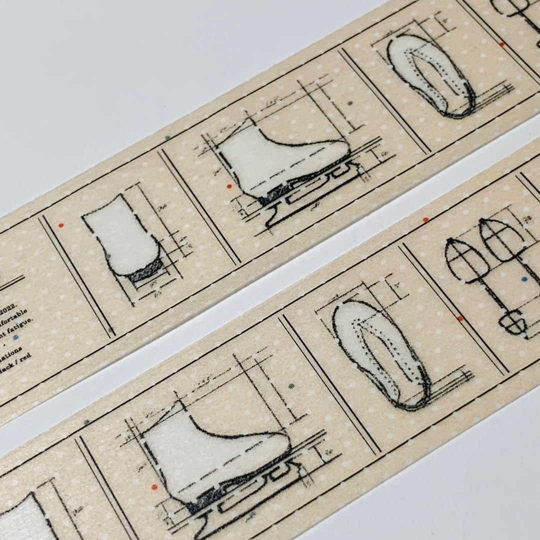 ENCYCLOPEDIA OF SKATES CHRISTMAS 2023 MT Washi Tape ~ 1 Roll ~ 24mm x 7m (23 Feet)