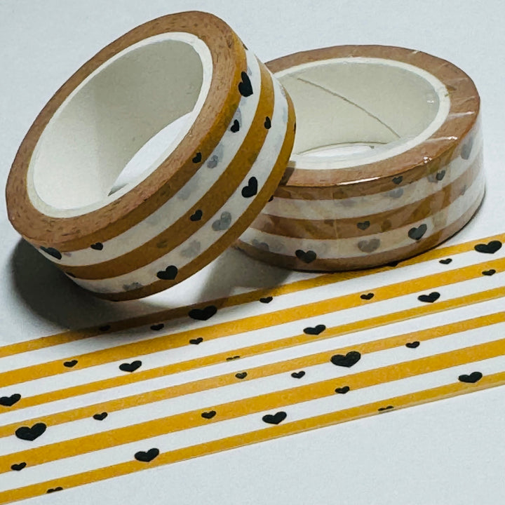 HONEY FROM THE HEART Washi Tape ~ 1 Roll ~ 15mm x 10m (33 Feet)