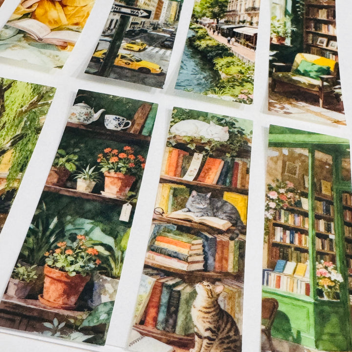 SUMMER LOVIN' GIRL In The City Ephemera Sticker Pack ~ 25 Pieces ~ 30mm x 95mm