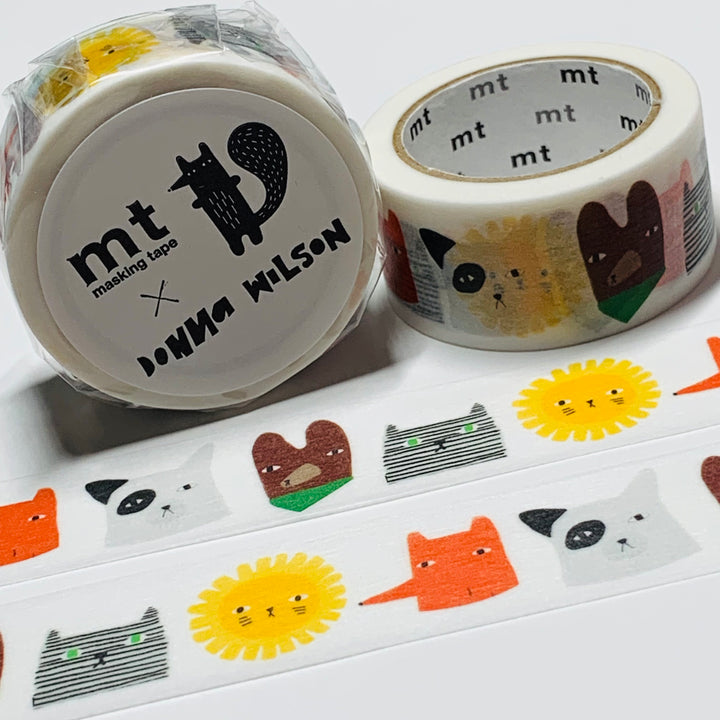 CREATIVE CREATURES by Donna Wilson For Mt Washi Tape ~ 1 Roll ~ 20mm x 7m (23 Feet)