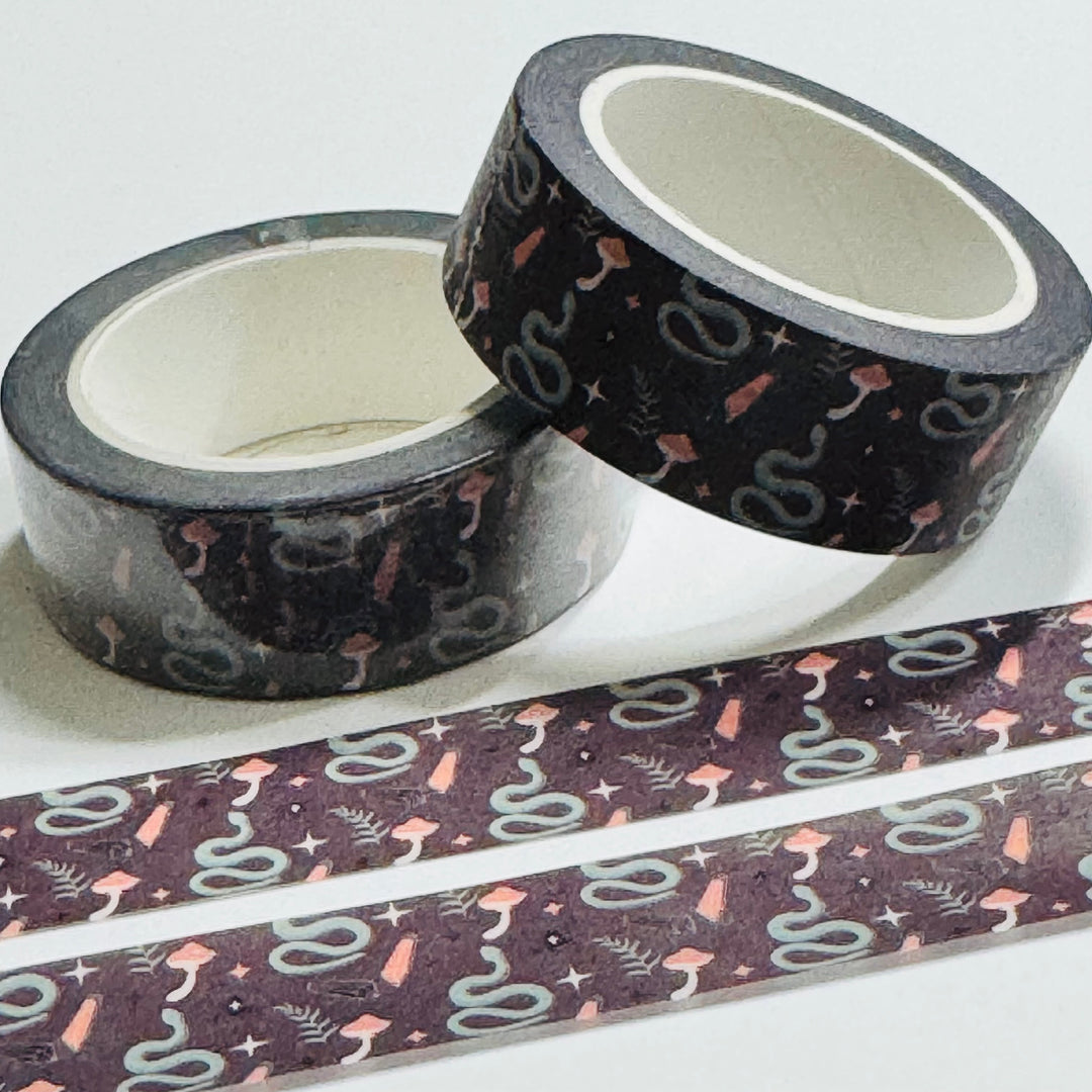 SLITHERING SCALY & COLD-BLOODED SNAKES Halloween Washi Tape ~ 1 Roll ~ 15mm x 10m (33 Feet)