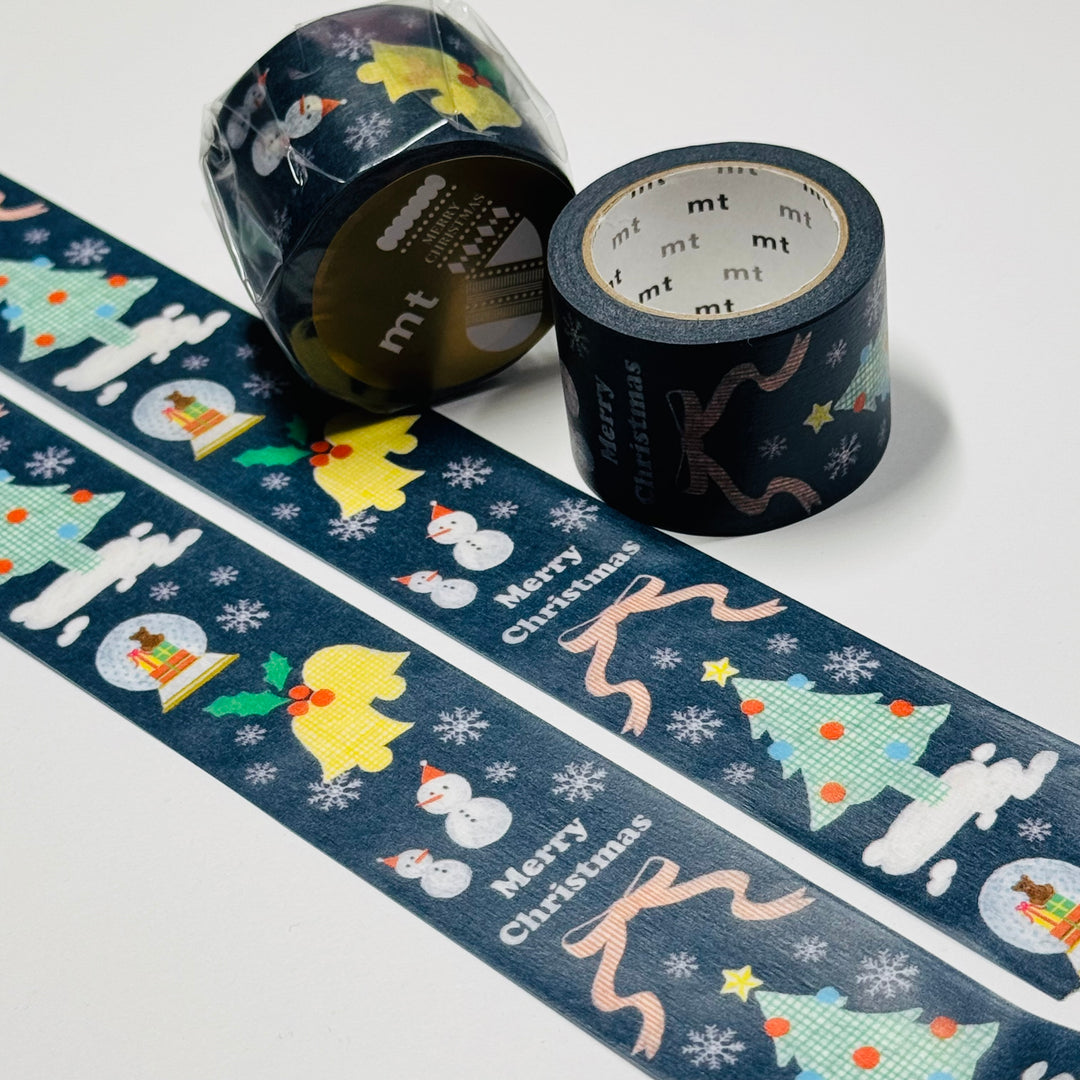 CHRISTMAS TREE BLACKBOARD ICONS MT Washi Tape - 1 Roll - 30mm x 7m (23 Feet)