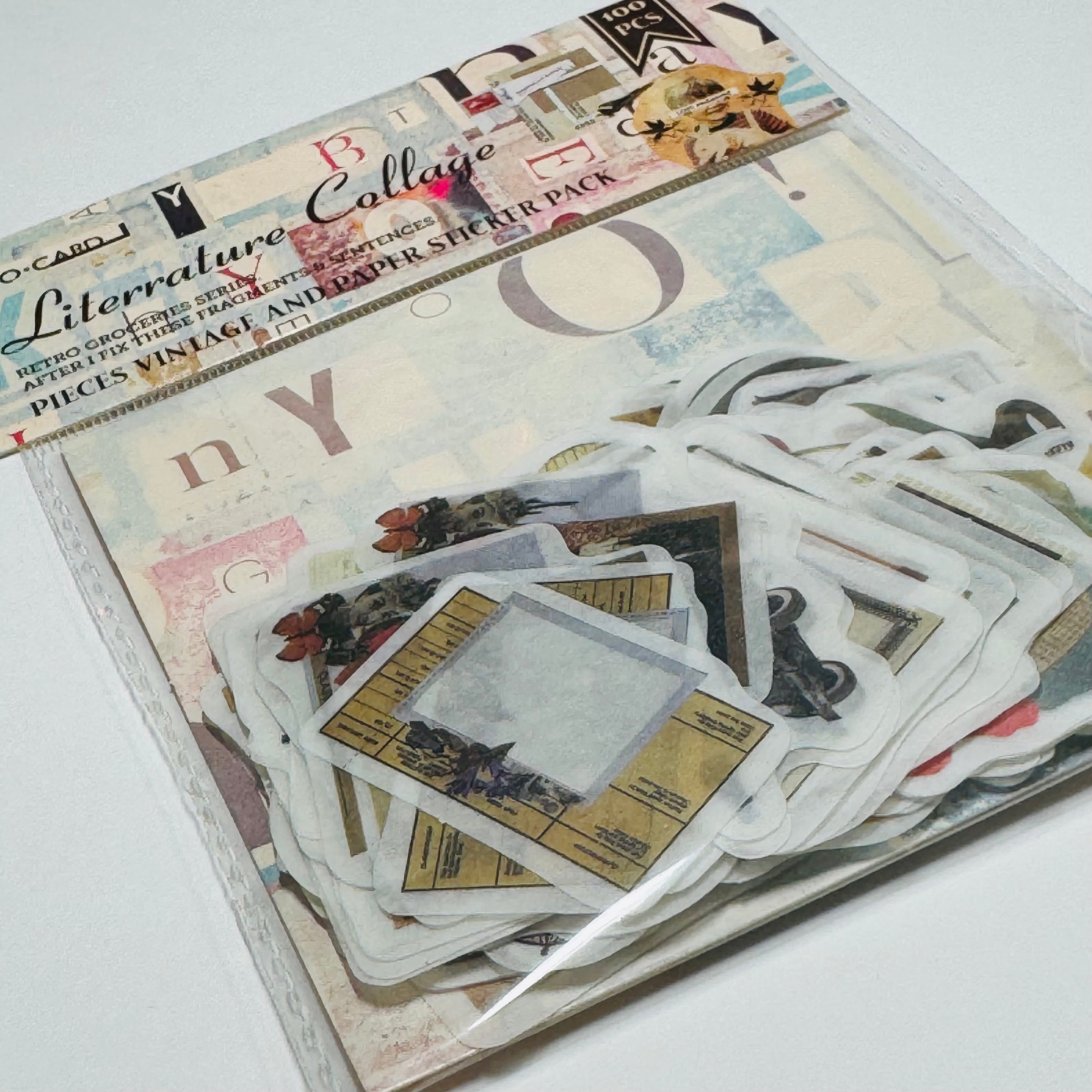 MY JOURNAL FRAGMENTS & SENTENCES Ephemera Sticker Pack ~ 100 Pieces ...