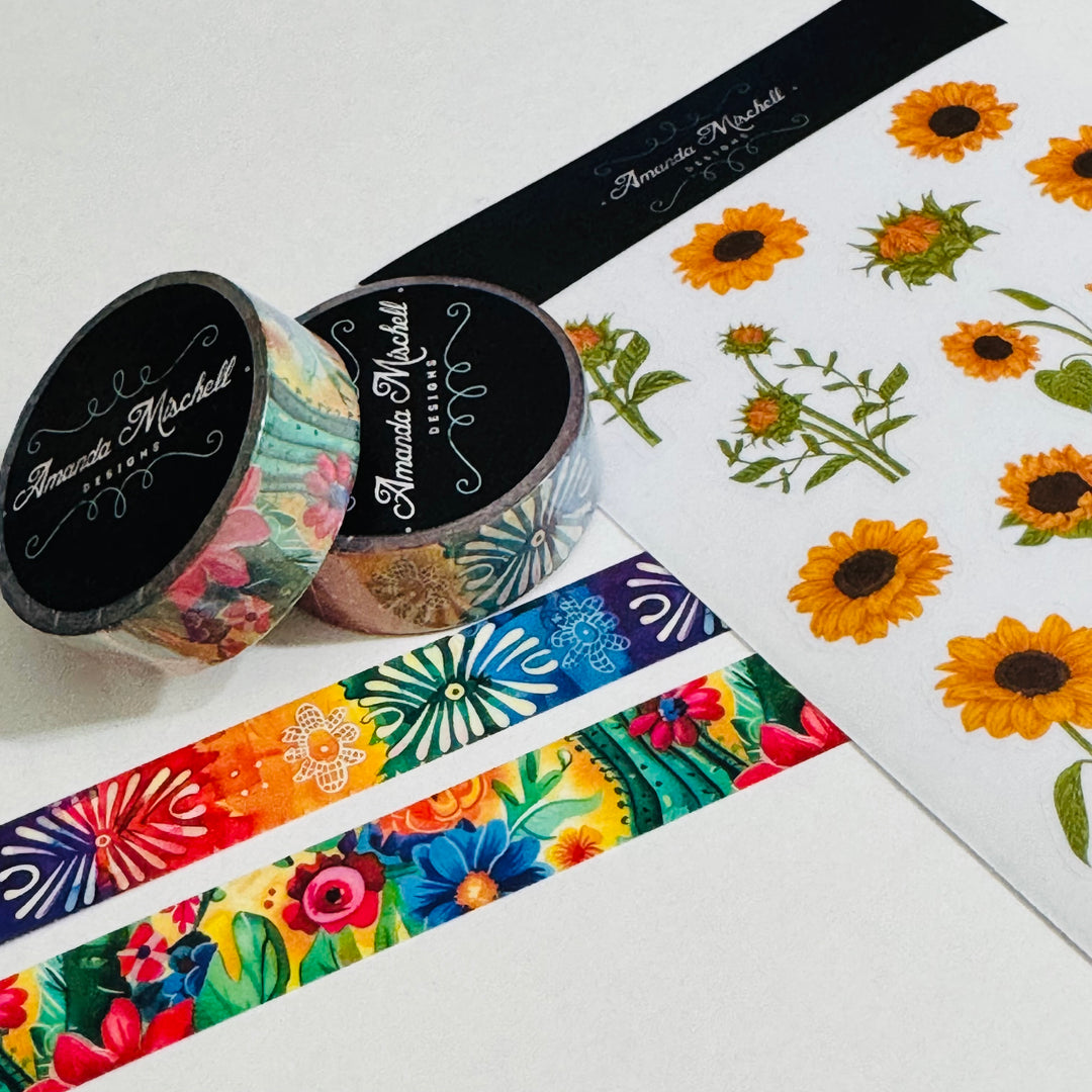 MAY 2026 CINCO de MAYO Washi Tape & Sticker Bundle