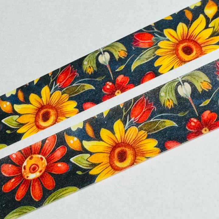 REMEMBERANCE HALLOWEEN FLOWER BED Amanda Mischell Washi Tape ~ 1 Roll ~ 15mm x 10m (33 Feet)