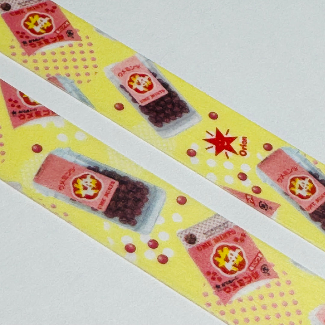 CINNAMON MINTS DAGASHI - Penny Candy - MT Washi Tape - 1 Roll - 15mm x 3m (10 Feet)