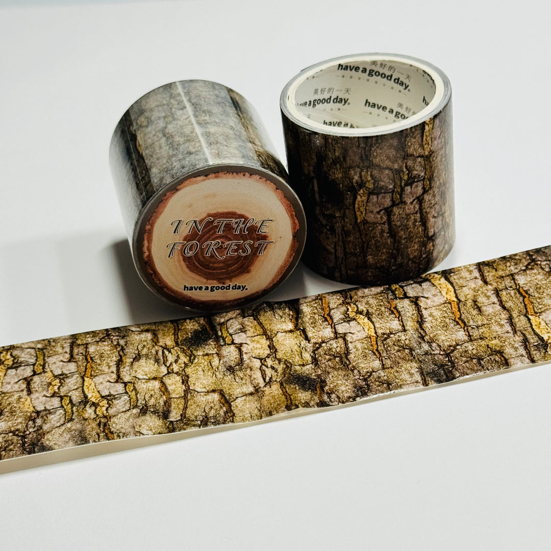 CHINESE TALLOW TREE Stump Woodgrain Washi Tape ~ 1 Roll ~ 40mm x 2m (7 Feet)