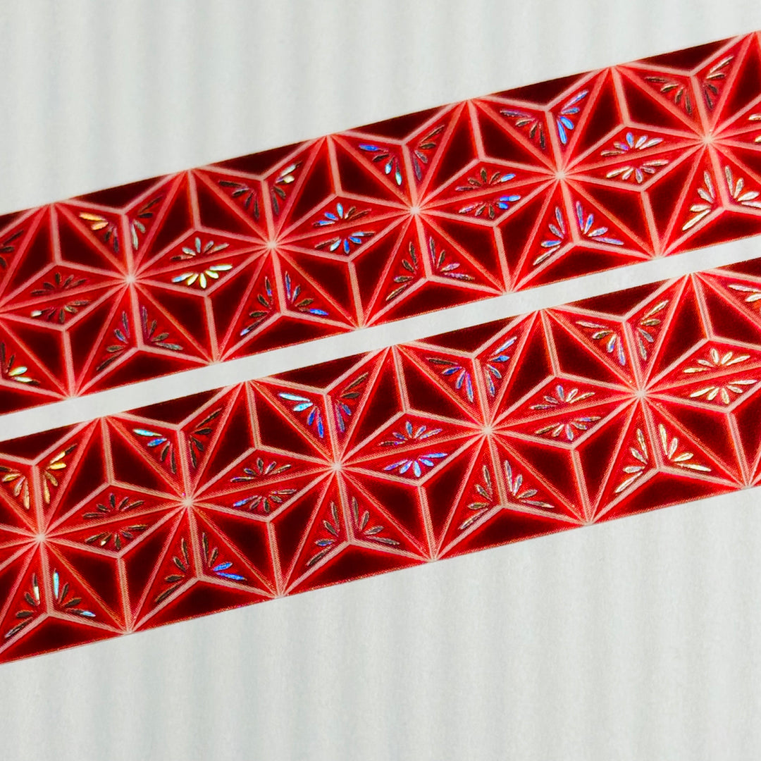 MEDEIVAL CROSS DESIGNED Silver Foil Saien Masking PET Washi Tape ~ 1 Roll ~ 20mm x 3m (10 Feet)