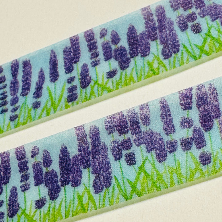 LAVENDER FIELDS APLENTY Saien Masking Washi Tape ~ 1 Roll ~ 15mm x 7m (23 Feet)