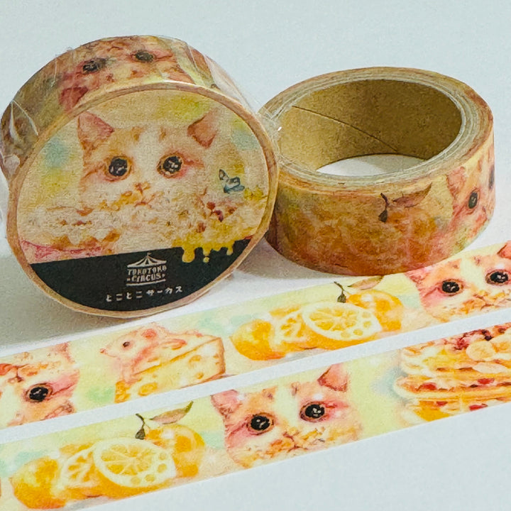 CATS GUILTY PLEASURES Japanese Kitten Washi Tape ~ 1 Roll ~ 15mm x 5m (16 Feet)