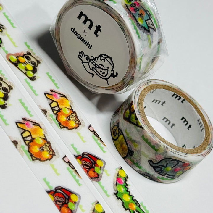 ANIMAL LAND CHOCO DAGASHI - Penny Candy - MT Washi Tape - 1 Roll - 15mm x 3m (10 Feet)